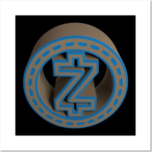 3D Zcash - Knittr Posters and Art